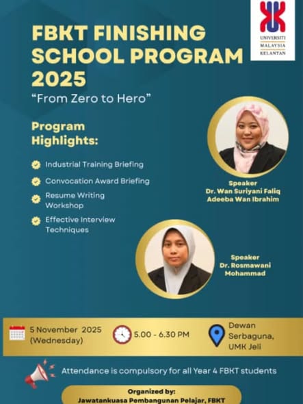 FBKT Finishing School Program 2025