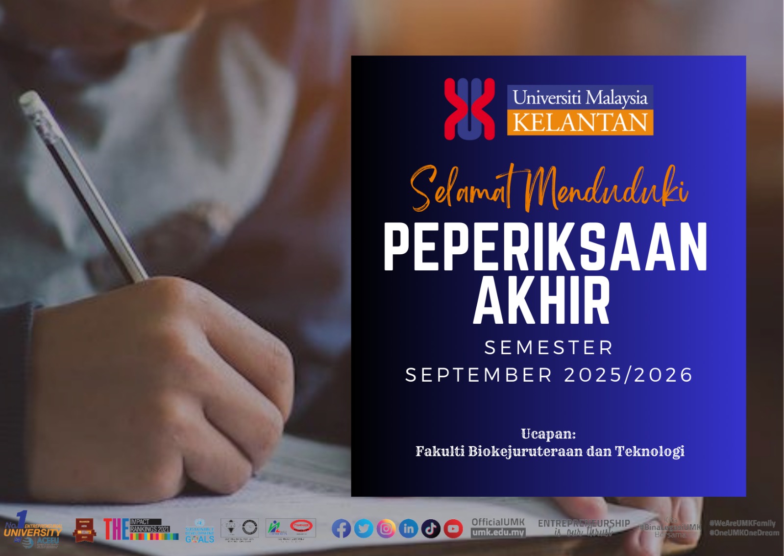 SELAMAT MENDUDUDKI PEPERIKSAAN