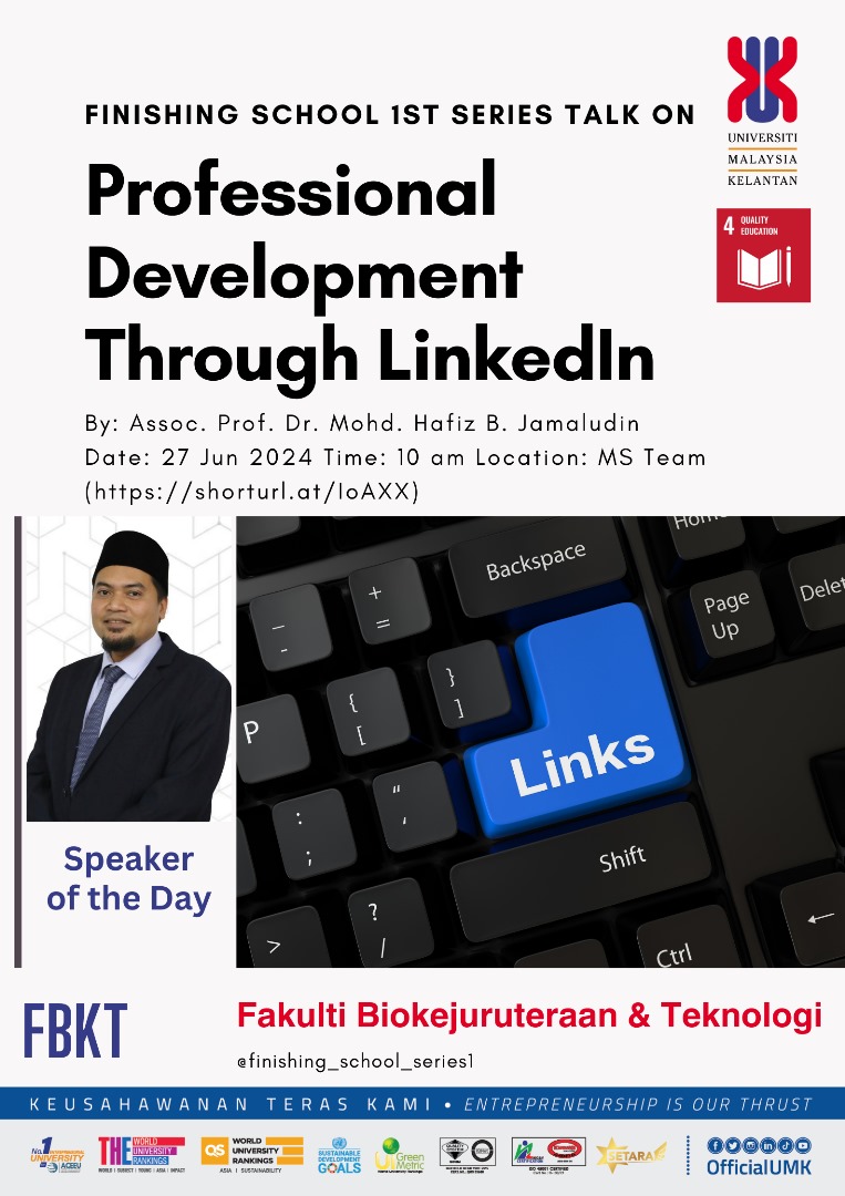 Series Talk on Professional Development Through LinkedIn